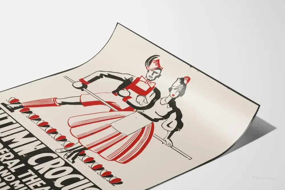 Vintageaffisch Teater Höstkrokus - Retro Väggdekoration - Bild 3