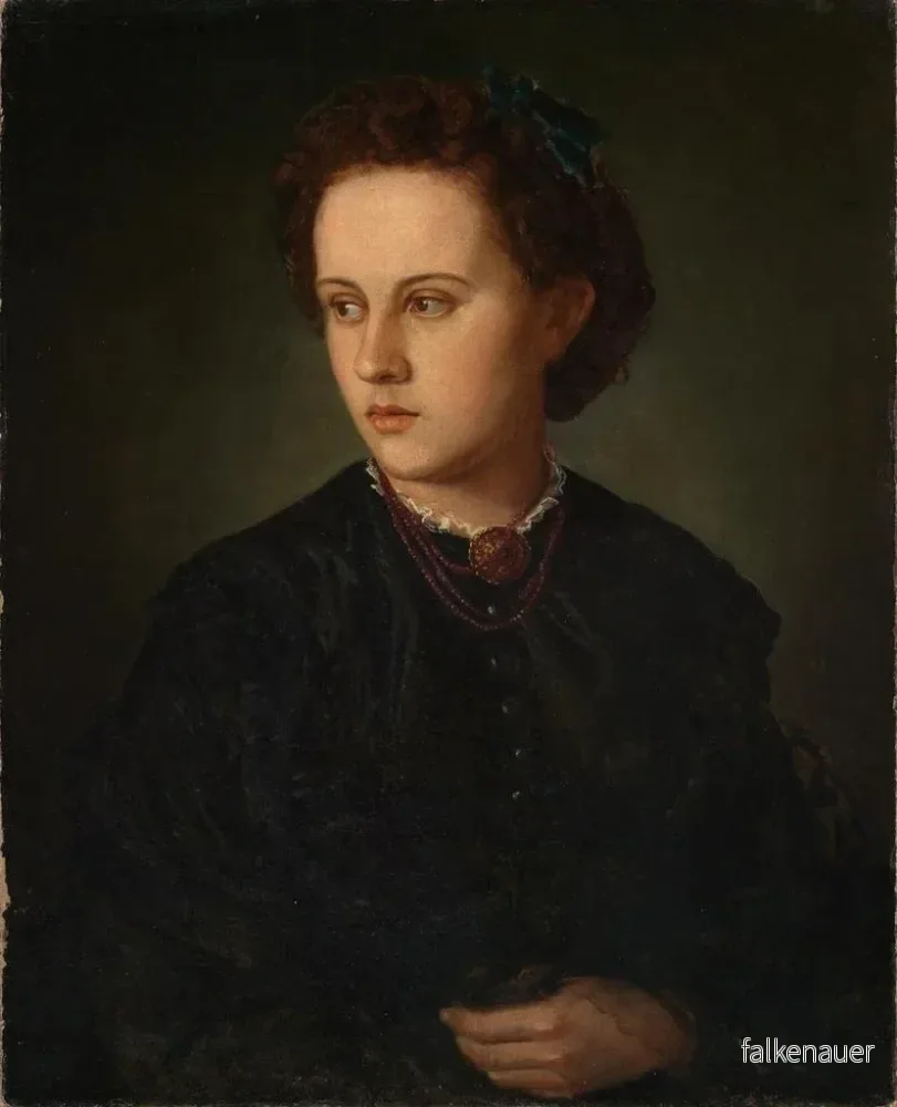 Målning porträtt av en flicka - Anselm Feuerbach | Konsttryck - Bild 2