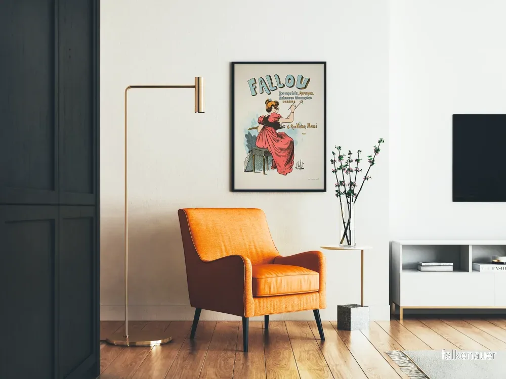 Vintageaffisch Fallou konstnärlig väggdekoration - Bild 2
