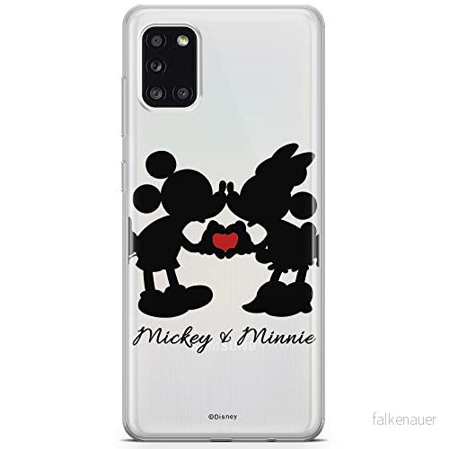 ERT GROUP mobiltelefonfodral för Samsung A31 originalt och officiellt licensierat Disney mönster Mickey & Minnie 003 optimalt anpassad till formen på mobiltelefonen, gedeeltelijk transparant 5903040213278