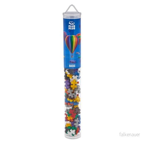 PLUS Basic färgmix 100 bitar Byggklossar, Bygga, Utvecklande leksaker för barn, STEM, STEAM, Producerat i Danmark 5710409102421