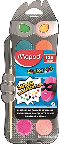 Maped Färg 'Peps superhjälte akvarellfärg (12 stycken), transparent 3154148115205