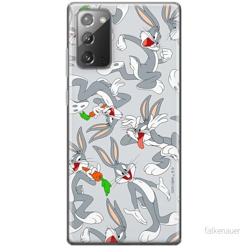 ERT GROUP mobiltelefonfodral för Samsung GALAXY NOTE 20 originalt och officiellt licensierat Looney Tunes mönster Bugs 013 anpassad till formen på mobiltelefonen, fodral tillverkad av TPU plast 5905511657543