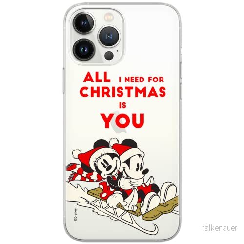 ERT GROUP mobiltelefonfodral för Apple Iphone 12 PRO MAX originalt och officiellt licensierat Disney mönster Mickey & Minnie 015 Vit anpassad till formen på mobiltelefonen, gedeeltelijk transparant 5903932067071