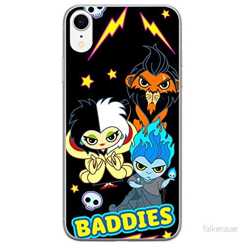 ERT GROUP mobiltelefonfodral för Iphone XR originalt och officiellt licensierat Disney mönster Villains 004 optimalt anpassad till formen på mobiltelefonen, fodral tillverkad av TPU plast 5905131379030