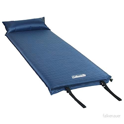 Coleman självuppblåsande sovdyna med kudde, lätt uppblåsbar campingdyna extra stoppning och snabb tömning, ingen luftpump behövs, perfekt för camping, backpacking, resor mer 76501097696
