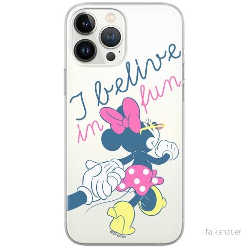 ERT GROUP mobiltelefonfodral för Huawei P30 originalt och officiellt licensierat Disney mönster Minnie 005 Vit optimalt anpassad till formen på mobiltelefonen, gedeeltelijk transparant 5903040641194