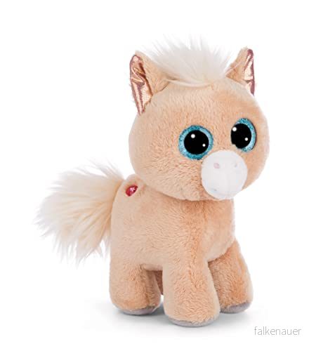 Cuddly Toy Glubschis Pony Miss Cinnamon 17 cm Beige Standing Sustainable Soft Plush Cute for Cuddling and Playing, Children Adults, Great Gift Idea 4012390492866