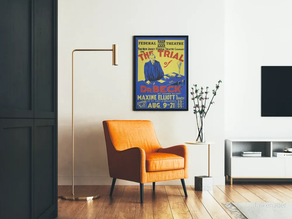 Vintage teaterposter The Trial of Dr. Beck - Bild 2