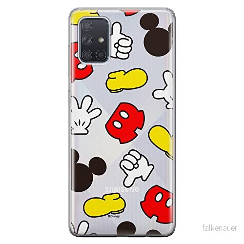 ERT GROUP mobiltelefonfodral för Samsung A71 originalt och officiellt licensierat Disney mönster Mickey 046 optimalt anpassad till formen på mobiltelefonen, gedeeltelijk transparant 5905131806420