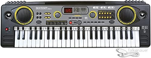 Bontempi School Digital Keyboard 15 4920 med 49 knappar, svart 47663551326