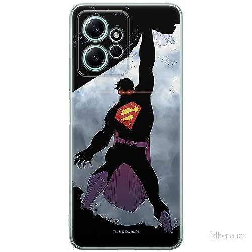 ERT GROUP mobiltelefonfodral för Xiaomi REDMI NOTE 12 4G originalt och officiellt licensierat DC mönster Superman 008 optimalt anpassad till formen på mobiltelefonen, fodral tillverkad av TPU plast 5905511954703