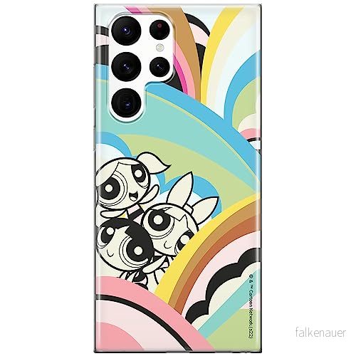 ERT GROUP mobiltelefonfodral för Samsung S22 ULTRA originalt och officiellt licensierat The Powerpuff Girls mönster 018, fodral tillverkad av TPU plast 5905511965921