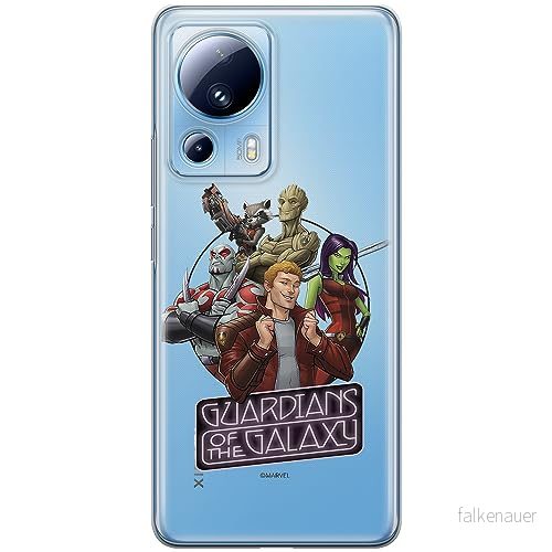 ERT GROUP mobiltelefonfodral för Xiaomi 13 LITE/CIVI 2 originalt och officiellt licensierat Marvel mönster Guardians of the Galaxy 009 anpassad till formen på mobiltelefonen, gedeeltelijk transparant 5905511918712