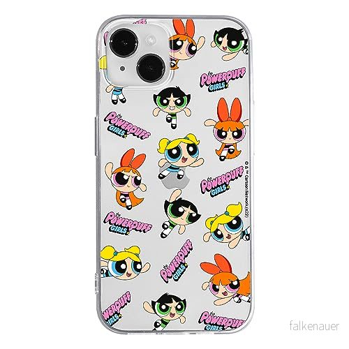 ERT GROUP mobiltelefonfodral för Iphone 14 PLUS originalt och officiellt licensierat The Powerpuff Girls mönster 028, gedeeltelijk transparant 5905511972769
