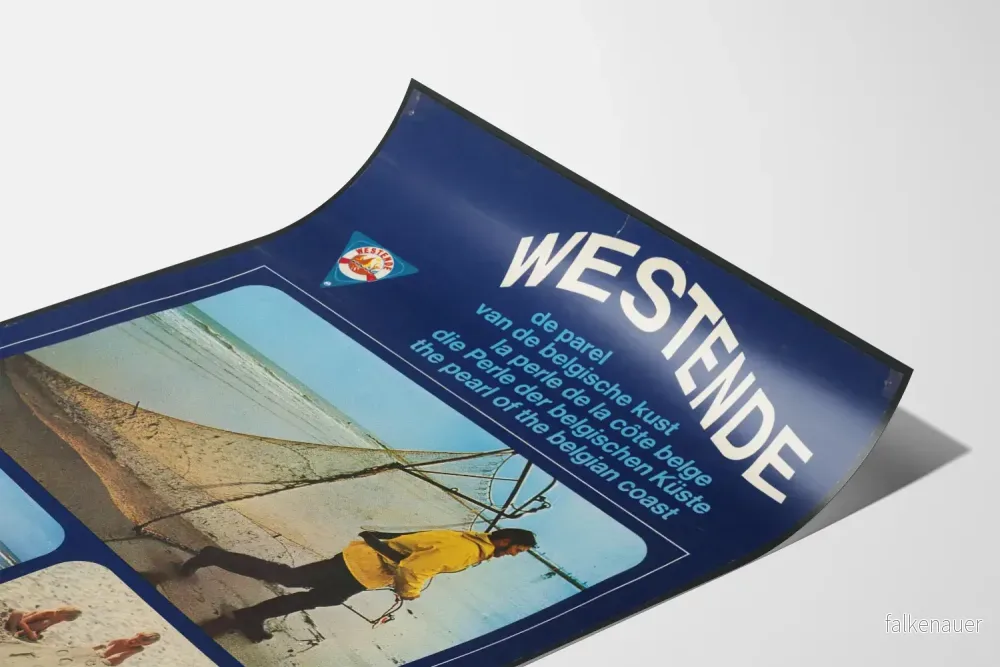 Vintageposter Westende, pärla vid den belgiska kusten - Bild 3