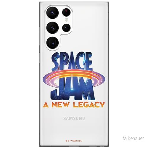 ERT GROUP mobiltelefonfodral för Samsung S22 ULTRA originalt och officiellt licensierat Looney Tunes mönster Space Jam 001 optimalt anpassad till formen på mobiltelefonen, gedeeltelijk transparant 5905511014438