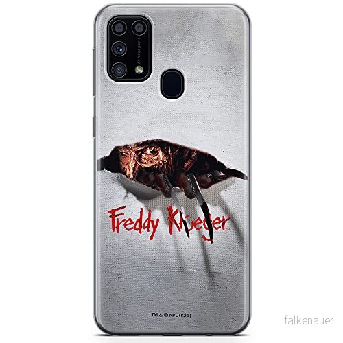 ERT GROUP mobiltelefonfodral för Samsung M31 originalt och officiellt licensierat Horror mönster Nightmare of Elm Street 008 anpassad till formen på mobiltelefonen, fodral tillverkad av TPU plast 5905511088477