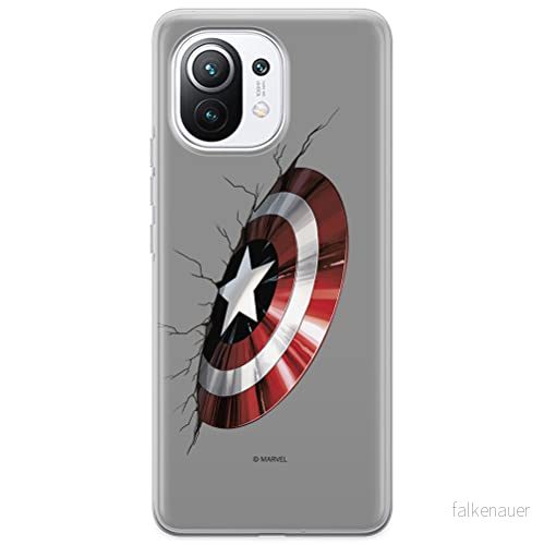 ERT GROUP mobiltelefonfodral för Xiaomi 11 originalt och officiellt licensierat Marvel mönster Captain America 023 optimalt anpassad till formen på mobiltelefonen, fodral tillverkad av TPU plast 5903537098135