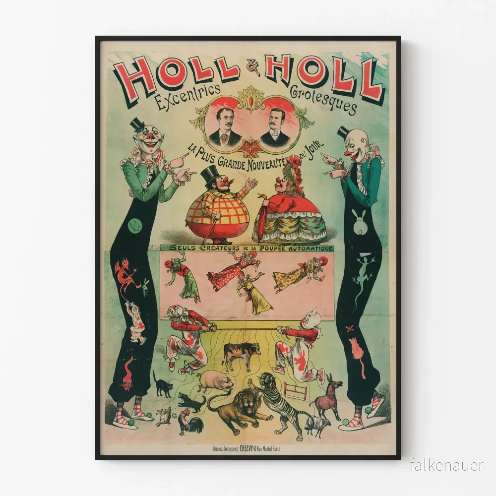 Vintageposter Holl & Holl Excentrics Grotesques