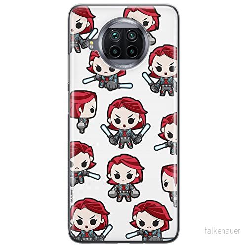 ERT GROUP mobiltelefonfodral för Xiaomi MI 10T LITE/REDMI NOTE 9 PRO 5G originalt och officiellt licensierat Marvel mönster Black Widow 013, fodral tillverkad av TPU plast 5904805237638