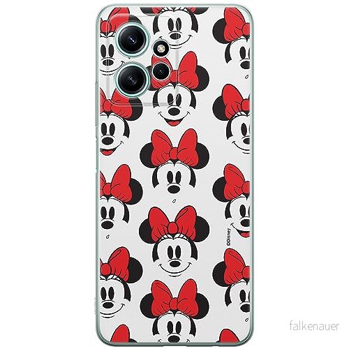 ERT GROUP mobiltelefonfodral för Xiaomi REDMI NOTE 12 4G originalt och officiellt licensierat Disney mönster Minnie 058 optimalt anpassad till formen på mobiltelefonen, fodral tillverkad av TPU plast 5905511937683