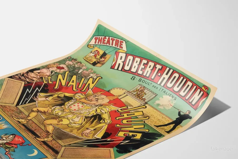 Vintageaffisch Teater Robert-Houdin Den Gula Dvärgen - Bild 3