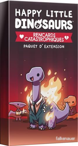 Asmodee TeeTurtle Happy Little Dinosaurs: Katastrofala möten Brädspel Kortspel Vuxna och barn från 8 år 2 till 4 spelare Svensk version 3558380109860