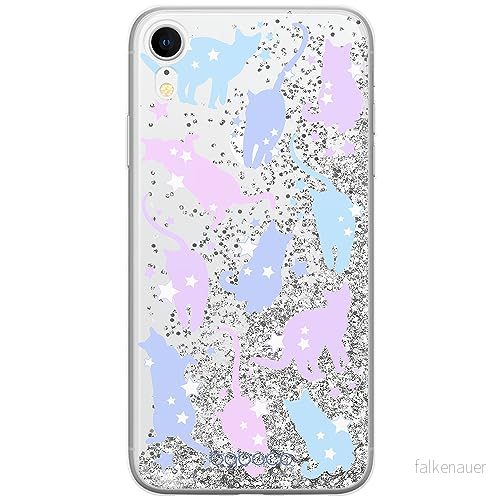 ERT GROUP mobiltelefonfodral för Apple Iphone XR originalt och officiellt licensierat Babaco mönster Cats 016 optimalt anpassad till formen på mobiltelefonen, med glitter overflow effekt 5905131062109