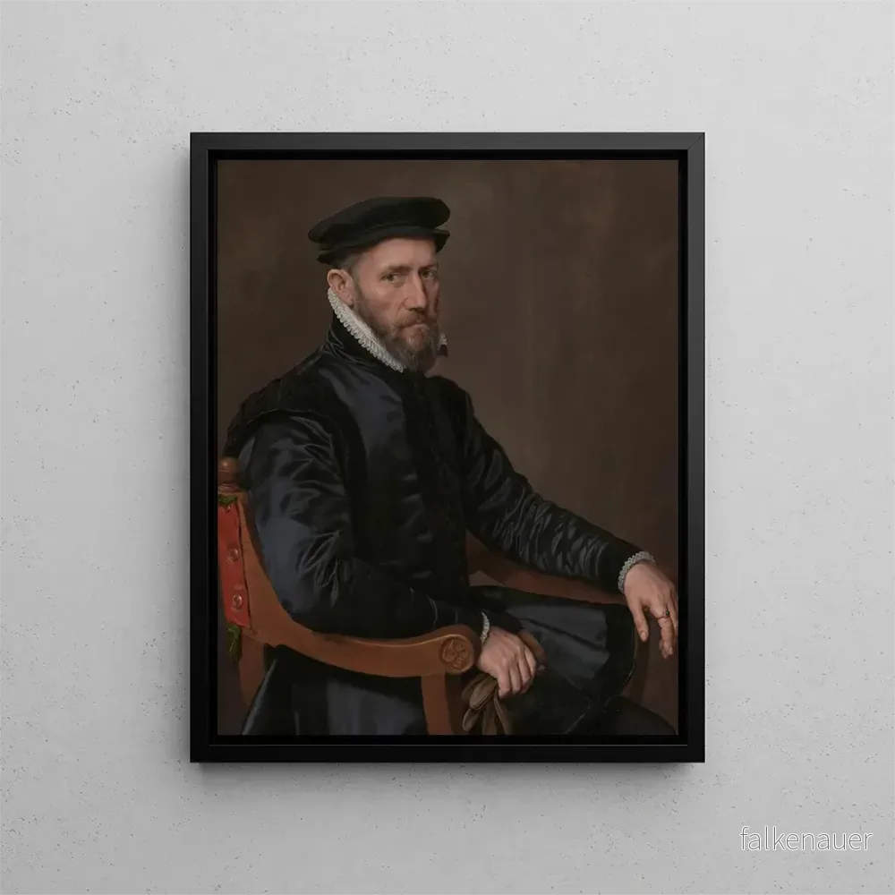 Målning av Sir Thomas Gresham - Antonis Mor | Konsttryck