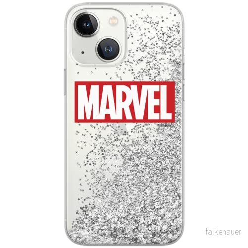 ERT GROUP mobiltelefonfodral för Apple Iphone 13 originalt och officiellt licensierat Marvel mönster 006 Vit optimalt anpassad till formen på mobiltelefonen, med glitter overflow effekt 5904805327681