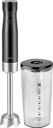 ZWILLING ENFINIGY stavmixer rostfritt stål, purémixer och med vingblad i 600 ml mätkopp, svart 4009839651588