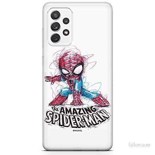 ERT GROUP mobiltelefonfodral för Samsung A73 5G originalt och officiellt licensierat Marvel mönster Spider Man 021 optimalt anpassad till formen på mobiltelefonen, fodral tillverkad av TPU plast 5904805519543