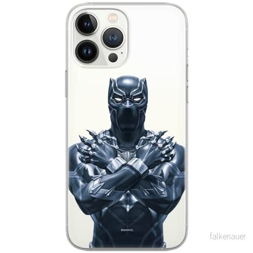 ERT GROUP mobiltelefonfodral för Samsung S10 originalt och officiellt licensierat Marvel mönster Black Panther 012 Vit optimalt anpassad till formen på mobiltelefonen, gedeeltelijk transparant 5902980093902