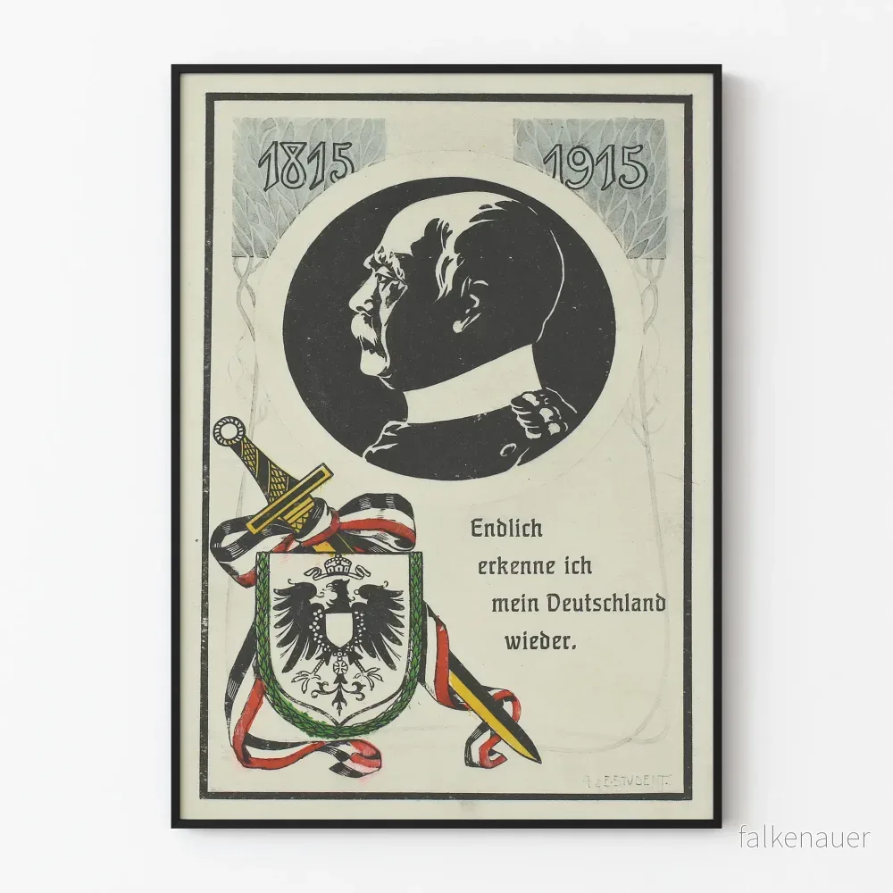 Historisk tysk väggposter 1815-1915 Historisk tysk väggposter 1815-1915