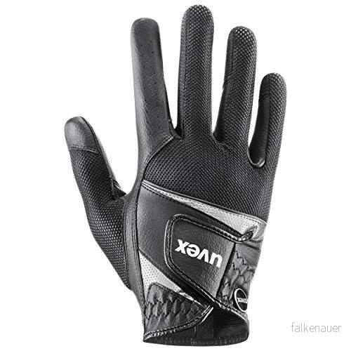 uvex sumair flexibel ridhandske för dam och herr hållbar optimal ventilation black silver 8 4043197332987