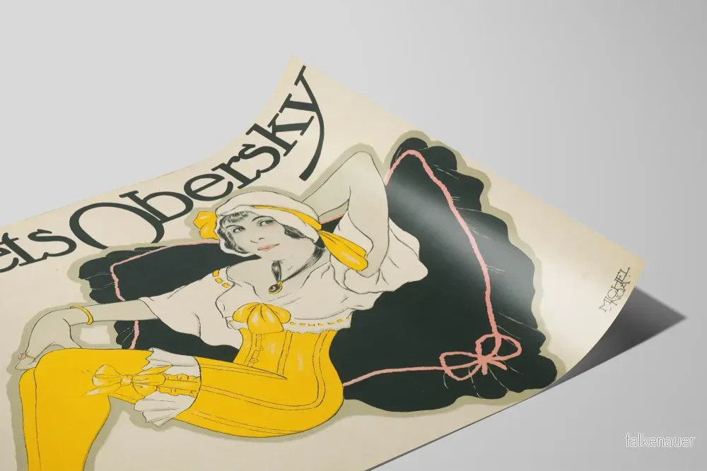 Vintageposter med korsetter Obersky elegant väggdekoration - Bild 2