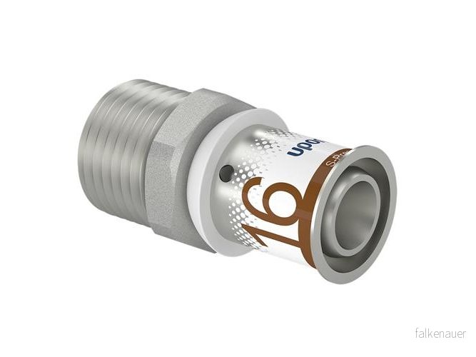 Uponor S-Press Plus Koppling Utvändig Gänga 16 x 15 mm 6414905218226