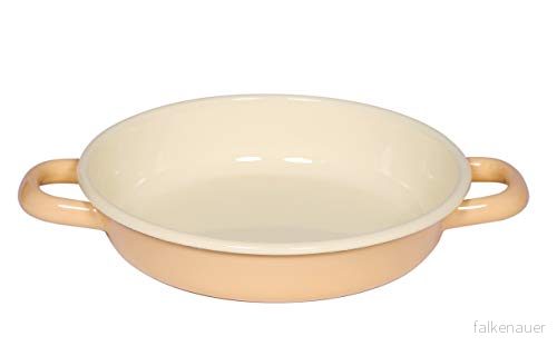 Riess, 0293 006, äggpanna, 18 cm, klassisk bunt/pastell, guldgul, 4 cm hög, emalj, stekpanna, för äggrätter, induktion 9003064060912