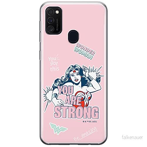 ERT GROUP mobiltelefonfodral för Samsung M21 originalt och officiellt licensierat DC mönster Wonder Woman 025 optimalt anpassad till formen på mobiltelefonen, fodral tillverkad av TPU plast 5903932932027