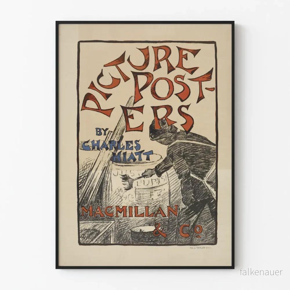 Vintageposter Picture Posters av Charles Hiatt för Macmillan & Co.