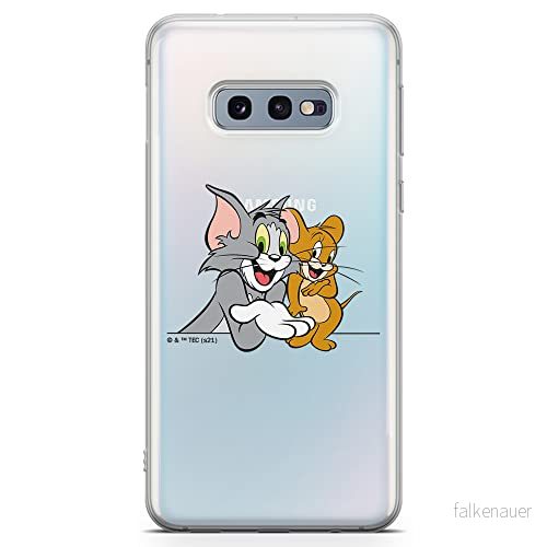 ERT GROUP mobiltelefonfodral för Samsung S10e originalt och officiellt licensierat Tom and Jerry mönster 005 optimalt anpassad till formen på mobiltelefonen, gedeeltelijk transparant 5904805248696