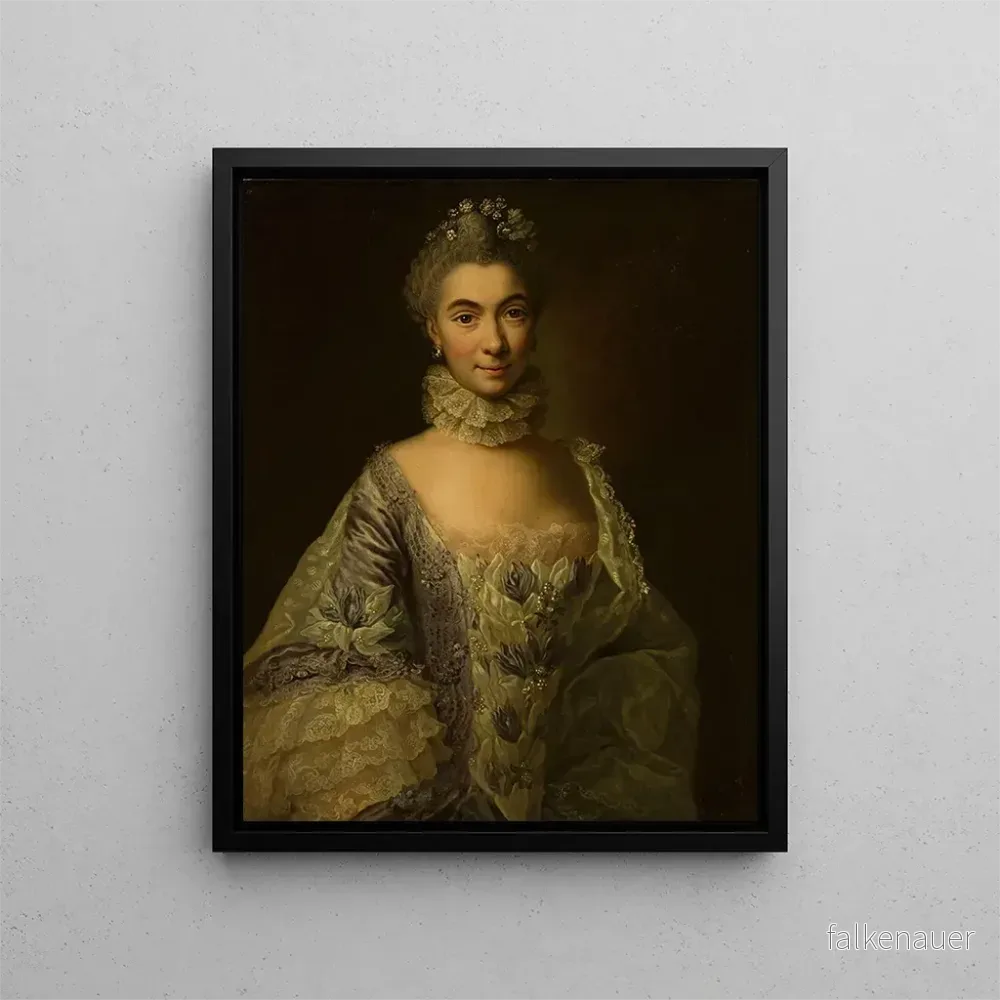 Målning Portrait av en dam – Anna Rosina de Gasc | Konsttryck Målning Portrait av en dam – Anna Rosina de Gasc | Konsttryck