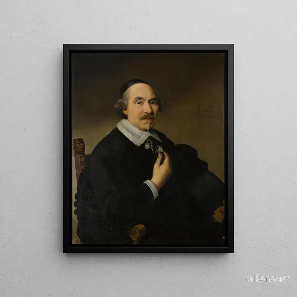 Målning porträtt av en man troligen Pieter Anthonisz van Bronckhorst 1588–1661 - Anthonie Palamedesz | Konsttryck