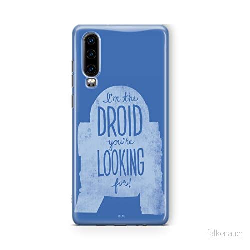 ERT GROUP mobiltelefonfodral för Huawei P30 originalt och officiellt licensierat Star Wars mönster R2D2 006 Vit optimalt anpassad till formen på mobiltelefonen, fodral tillverkad av TPU plast 5903537317038