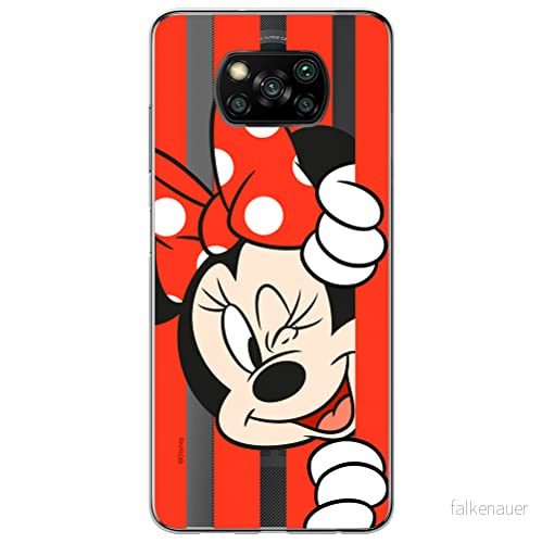 ERT GROUP mobiltelefonfodral för Xiaomi POCOPHONE X3 originalt och officiellt licensierat Disney mönster Minnie 059 optimalt anpassad till formen på mobiltelefonen, gedeeltelijk transparant 5903537122472