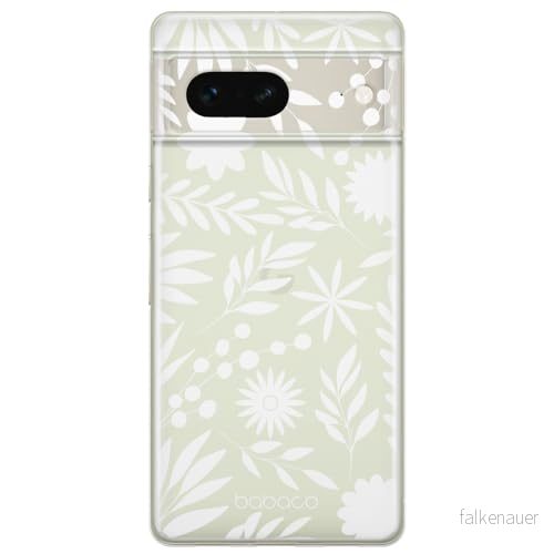 ERT GROUP mobiltelefonfodral för Google PIXEL 7 originalt och officiellt licensierat Babaco mönster Flowers 023 optimalt anpassad till formen på mobiltelefonen, gedeeltelijk transparant 5905795148850