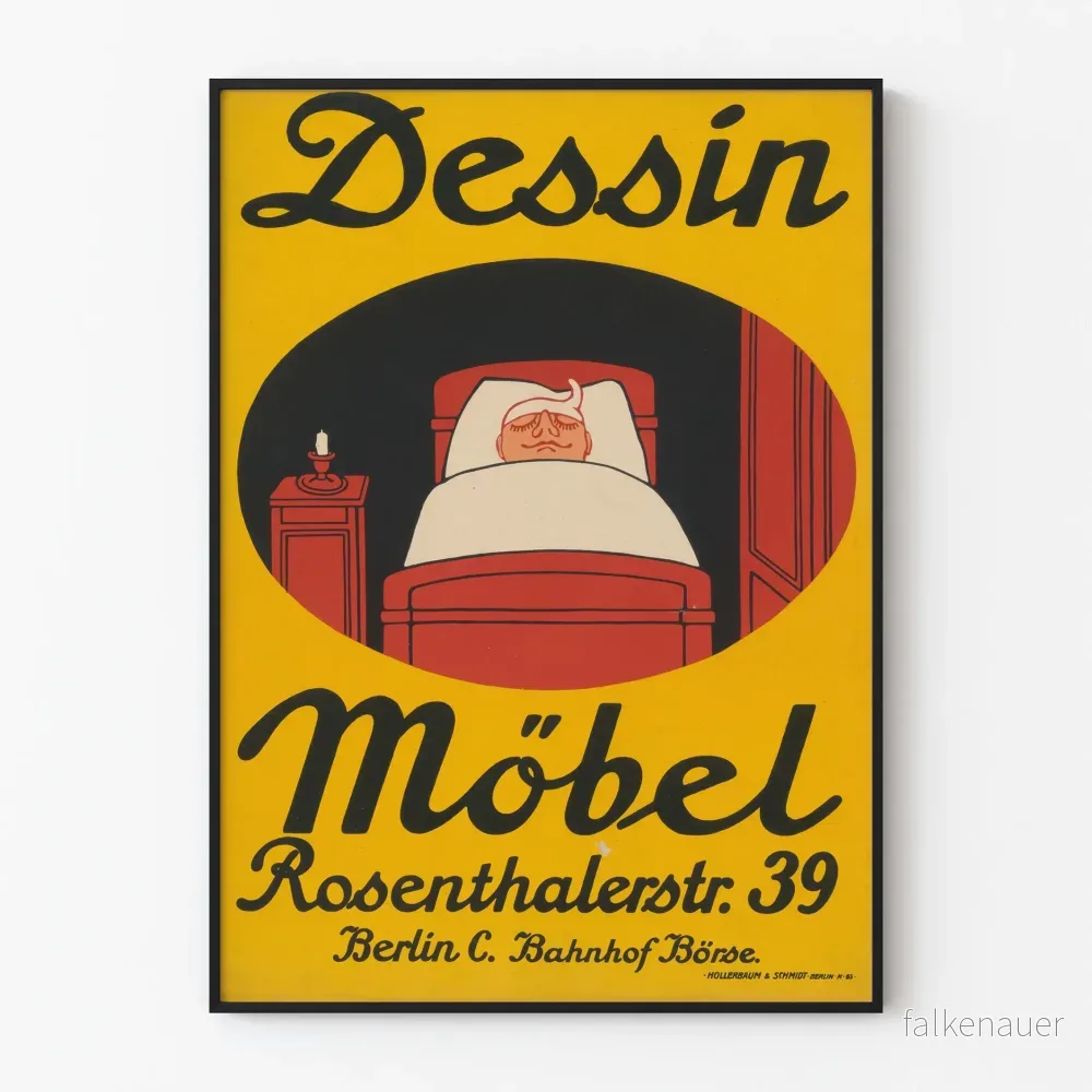 Vintage affisch Möbel för väggdekoration i sovrum