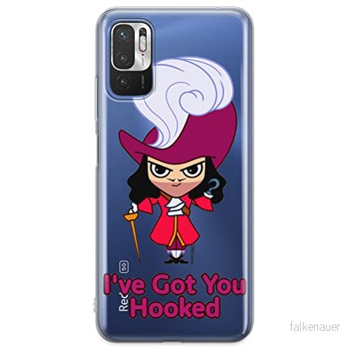 ERT GROUP mobiltelefonfodral för Xiaomi REDMI NOTE 10 5G / POCO M3 PRO originalt och officiellt licensierat Disney mönster James Hook 001, gedeeltelijk transparant 5905131455598