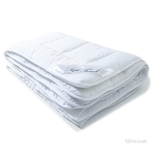 aqua textil Soft Touch sommartäcke, 135 x 200 cm, lätt täcke, ca 700 g, fyllning, andas, sommarfilt, OEKO TEX 4250395932967